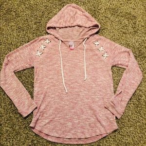 Lightweight Heather Pink Sweater Medium
